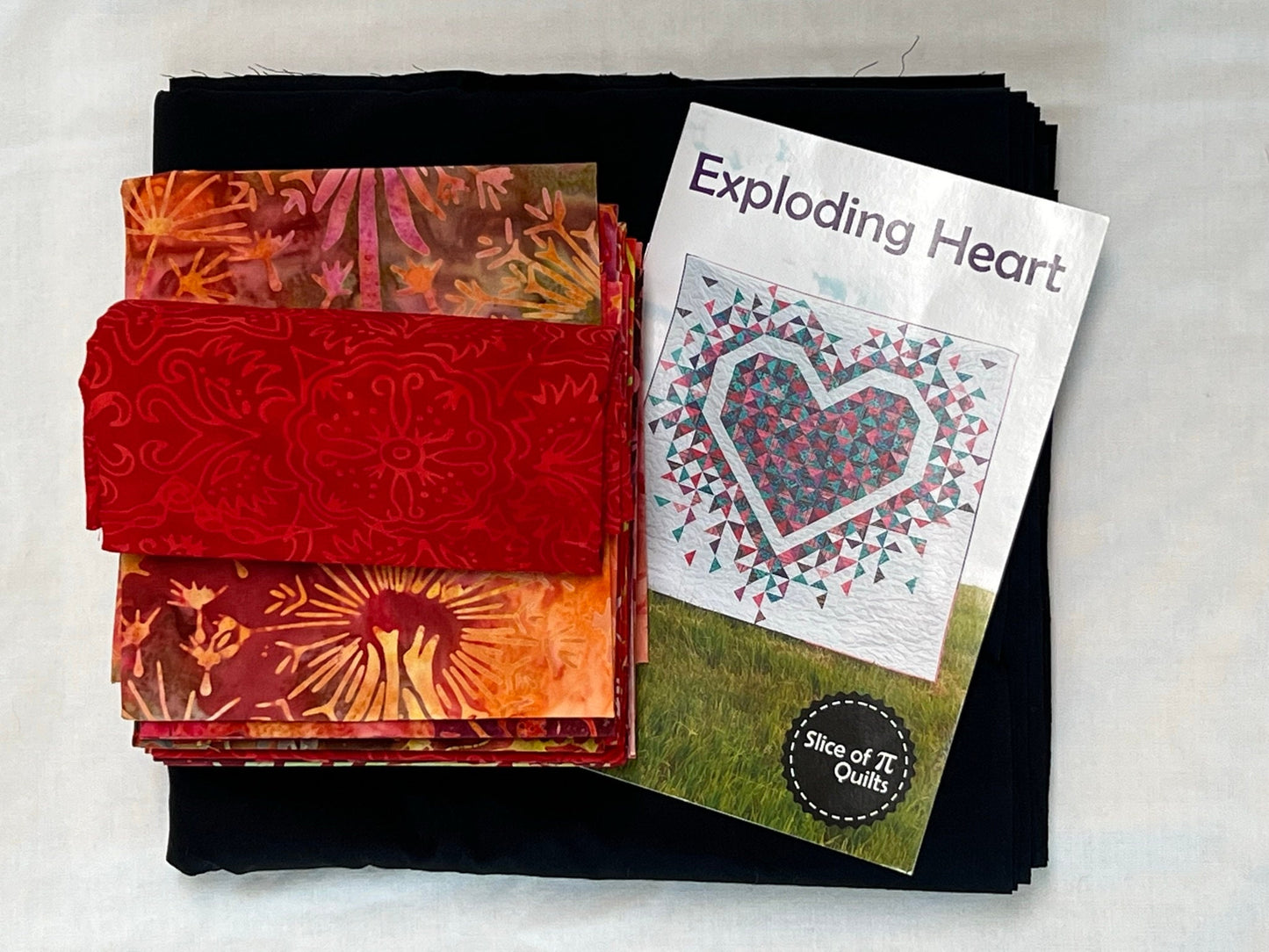 Exploding Heart KIT - Riley Blake Tjaps - Red and Pink