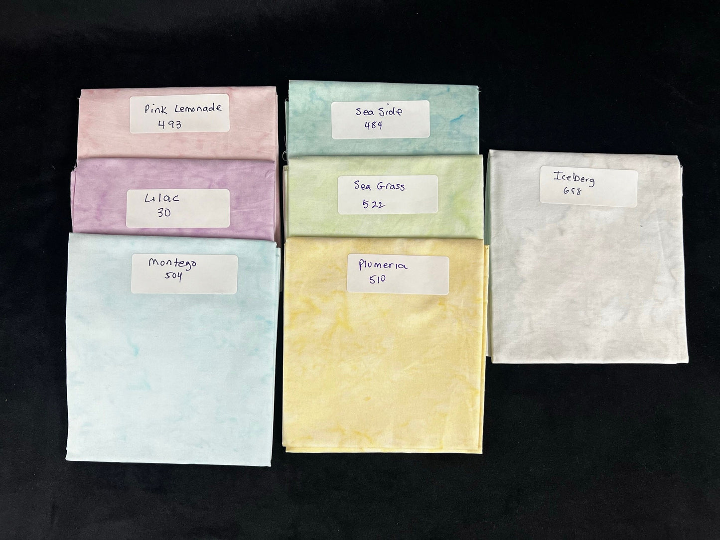 Pastel - Hoffman 1895 Watercolor Batiks | JUMBO Fat Quarter Mini-Bundle (7 colors) | Curated by Ruby Crown Studio