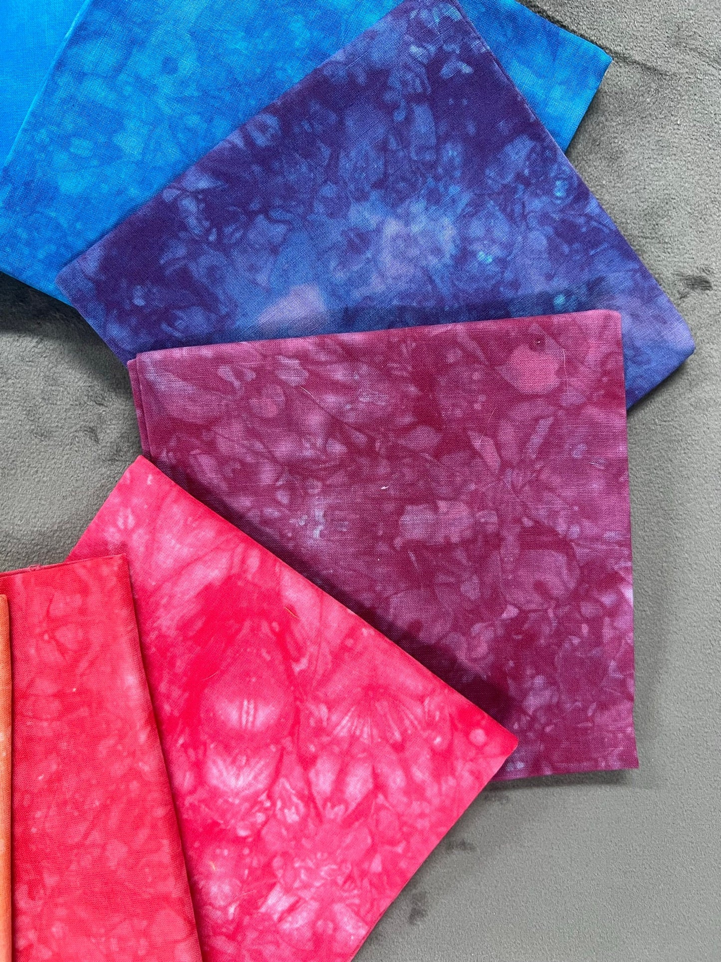 Hand Dyed Fabric - by Ruby Rose - Sherbet